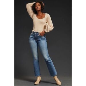 Anthropologie Pilcro Mid Rise Crop Flare Jeans 26